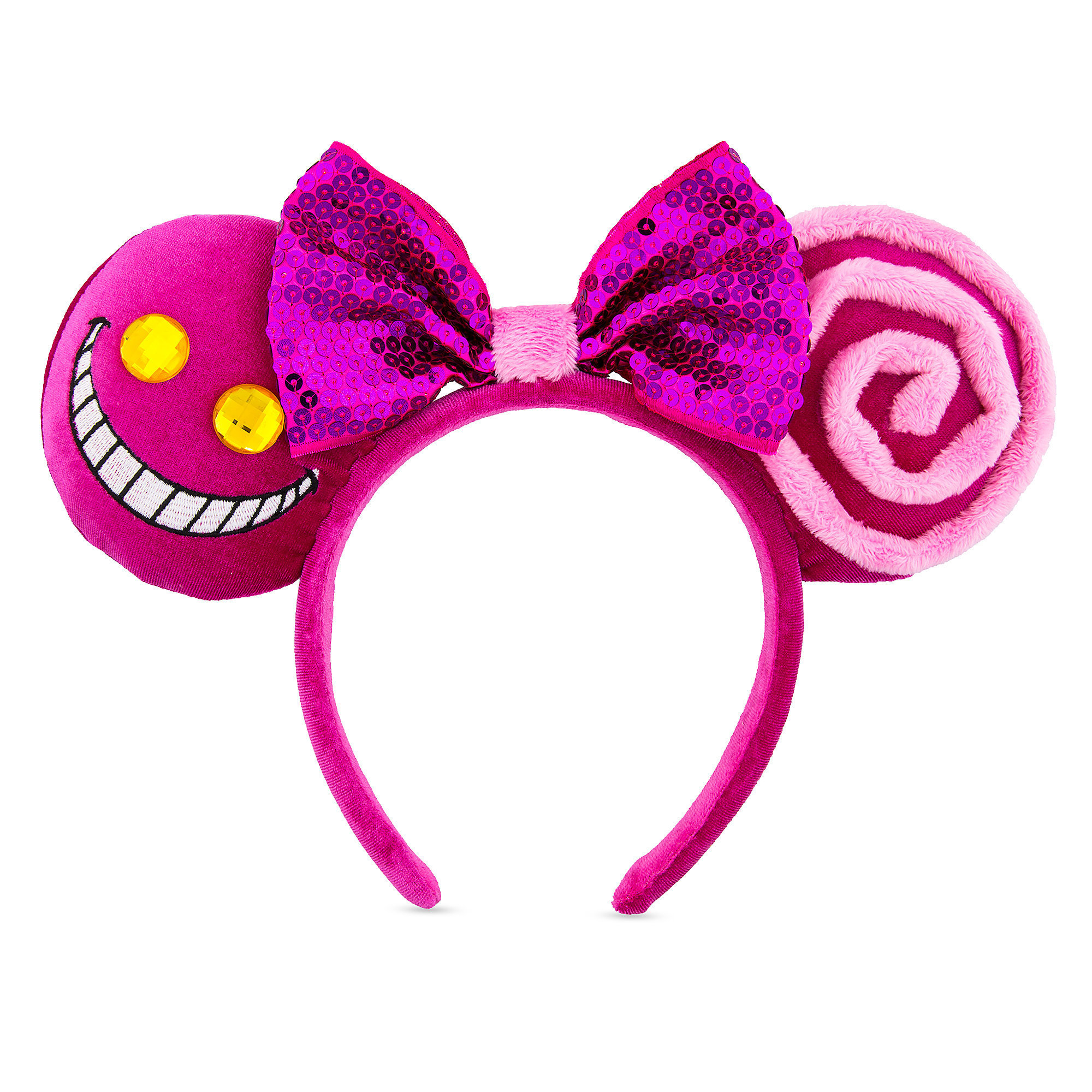 Disney Alice Wonderland Cheshire Cat Interchangeable Minnie Swap Your Bow Ears