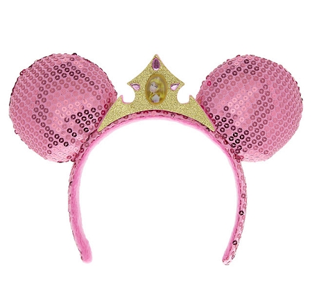 Aurora Inspired Minnie Ears  Sleeping Beauty Minnie Mouse Ears  Princess Aurora  Aurora Ears  Sleeping Beauty Theme  Disneyland Ears