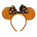 disney mickey ears halloween pumpkin sequined ears 01