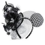 disney mickey ears houndstooth with lace ears 01